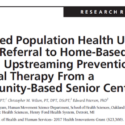 Targeted Population Health Utilizing HOP-UP-PT